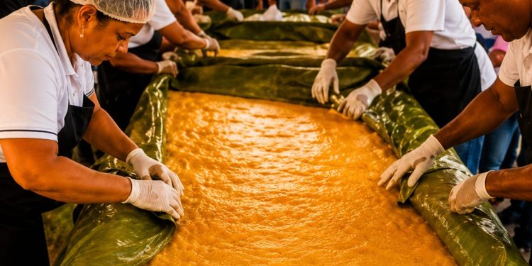 De 600 libras será el pastel hoja que se hará en San Pedro de Macorís como parte de sus fiestas patronales